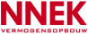 het logo van NNEK met transparante achtergrond in het rood opgemaakt